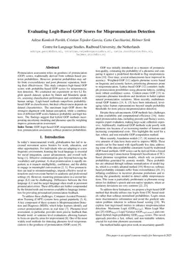 Evaluating Logit-Based GOP Scores for Mispronunciation Detection