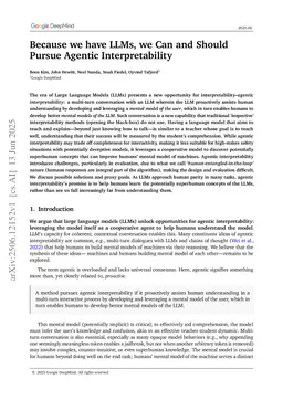 Because we have LLMs, we Can and Should Pursue Agentic Interpretability