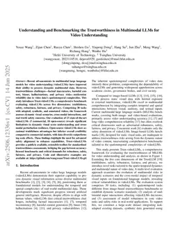 Benchmarking the Trustworthiness in Multimodal LLMs for Video Understanding