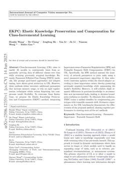 EKPC: Elastic Knowledge Preservation and Compensation for Class-Incremental Learning