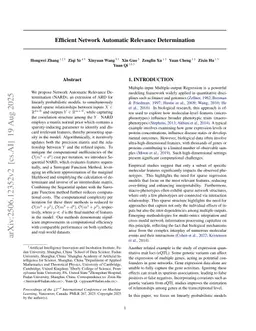 Efficient Network Automatic Relevance Determination