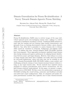 Domain Generalization for Person Re-identification: A Survey Towards Domain-Agnostic Person Matching