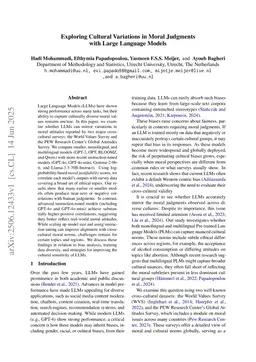 Exploring Cultural Variations in Moral Judgments with Large Language Models