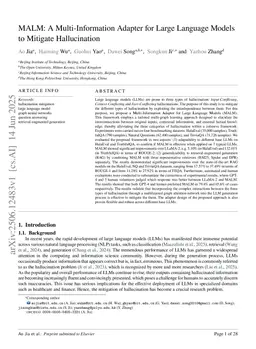 MALM: A Multi-Information Adapter for Large Language Models to Mitigate Hallucination