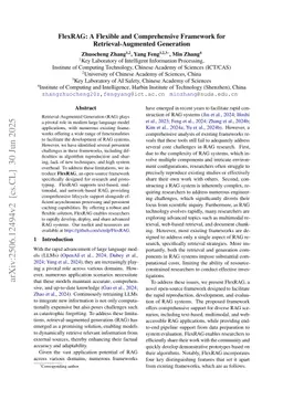 FlexRAG: A Flexible and Comprehensive Framework for Retrieval-Augmented Generation