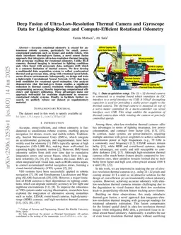 Deep Fusion of Ultra-Low-Resolution Thermal Camera and Gyroscope Data for Lighting-Robust and Compute-Efficient Rotational Odometry
