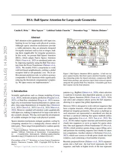 BSA: Ball Sparse Attention for Large-scale Geometries