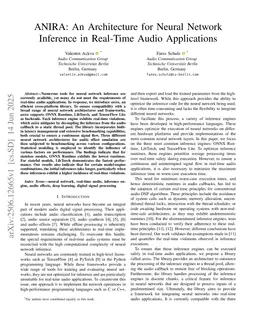 ANIRA: An Architecture for Neural Network Inference in Real-Time Audio Applications