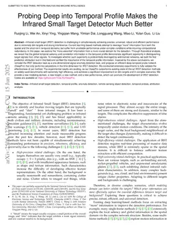 Probing Deep into Temporal Profile Makes the Infrared Small Target Detector Much Better