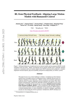 RL from Physical Feedback: Aligning Large Motion Models with Humanoid Control