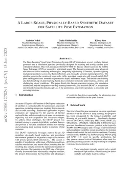 A large-scale, physically-based synthetic dataset for satellite pose estimation