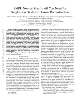 SMPL Normal Map Is All You Need for Single-view Textured Human Reconstruction