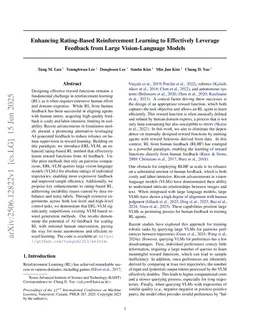 Enhancing Rating-Based Reinforcement Learning to Effectively Leverage Feedback from Large Vision-Language Models