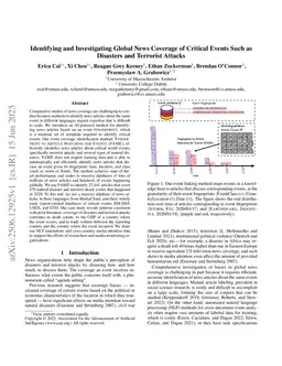 Identifying and Investigating Global News Coverage of Critical Events Such as Disasters and Terrorist Attacks