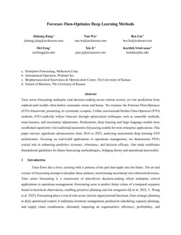 Forecast-Then-Optimize Deep Learning Methods