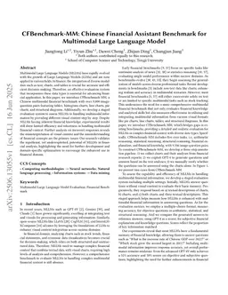 CFBenchmark-MM: Chinese Financial Assistant Benchmark for Multimodal Large Language Model