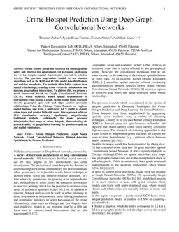 Crime Hotspot Prediction Using Deep Graph Convolutional Networks