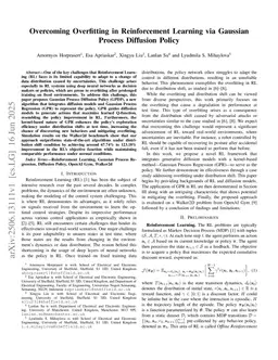 Overcoming Overfitting in Reinforcement Learning via Gaussian Process Diffusion Policy