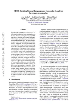 SPOT: Bridging Natural Language and Geospatial Search for Investigative Journalists