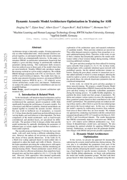 Dynamic Acoustic Model Architecture Optimization in Training for ASR