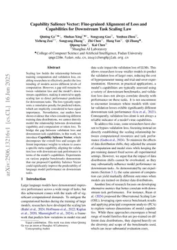 Capability Salience Vector: Fine-grained Alignment of Loss and Capabilities for Downstream Task Scaling Law
