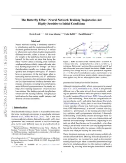 The Butterfly Effect: Neural Network Training Trajectories Are Highly Sensitive to Initial Conditions
