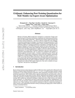 EAQuant: Enhancing Post-Training Quantization for MoE Models via Expert-Aware Optimization