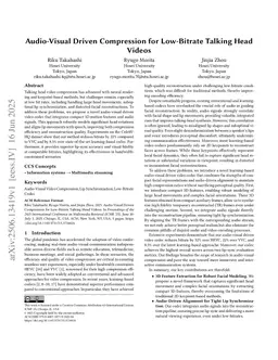 Audio-Visual Driven Compression for Low-Bitrate Talking Head Videos