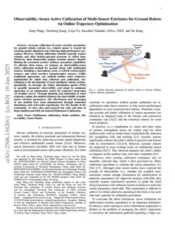 Observability-Aware Active Calibration of Multi-Sensor Extrinsics for Ground Robots via Online Trajectory Optimization