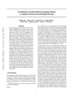 Unveiling the Learning Mind of Language Models: A Cognitive Framework and Empirical Study