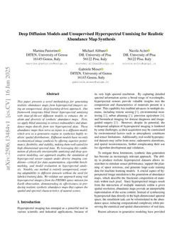 Deep Diffusion Models and Unsupervised Hyperspectral Unmixing for Realistic Abundance Map Synthesis