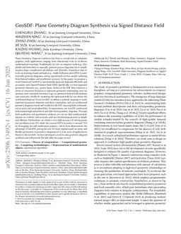 GeoSDF: Plane Geometry Diagram Synthesis via Signed Distance Field