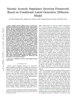 Seismic Acoustic Impedance Inversion Framework Based on Conditional Latent Generative Diffusion Model