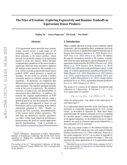 The Price of Freedom: Exploring Expressivity and Runtime Tradeoffs in Equivariant Tensor Products