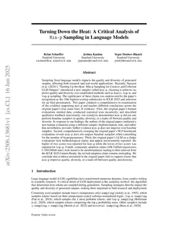 Min-p, Max Exaggeration: A Critical Analysis of Min-p Sampling in Language Models