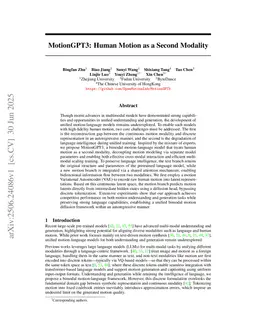 MotionGPT3: Human Motion as a Second Modality