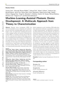 Machine-Learning-Assisted Photonic Device Development: A Multiscale Approach from Theory to Characterization