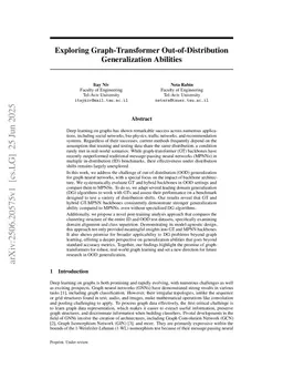 Exploring Graph-Transformer Out-of-Distribution Generalization Abilities