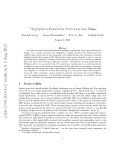Telegrapher's Generative Model via Kac Flows