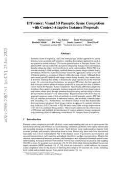 IPFormer: Visual 3D Panoptic Scene Completion with Context-Adaptive Instance Proposals