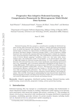 Progressive Size-Adaptive Federated Learning: A Comprehensive Framework for Heterogeneous Multi-Modal Data Systems
