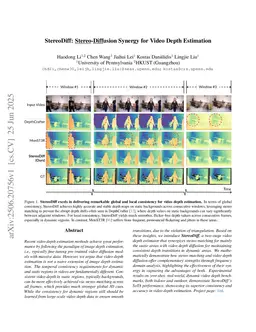 StereoDiff: Stereo-Diffusion Synergy for Video Depth Estimation