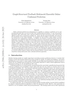 Multi-model Online Conformal Prediction with Graph-Structured Feedback
