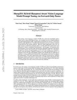 SharpZO: Hybrid Sharpness-Aware Vision Language Model Prompt Tuning via Forward-Only Passes
