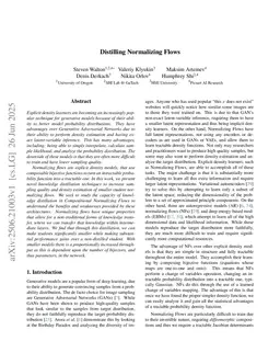 Distilling Normalizing Flows