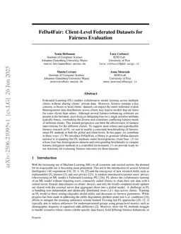 FeDa4Fair: Client-Level Federated Datasets for Fairness Evaluation