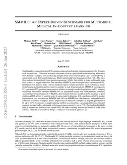 SMMILE: An Expert-Driven Benchmark for Multimodal Medical In-Context Learning