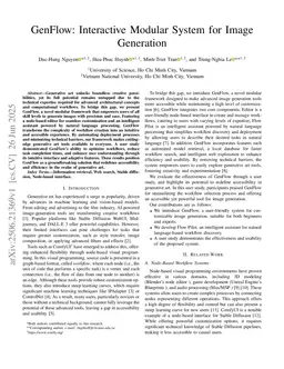 GenFlow: Interactive Modular System for Image Generation