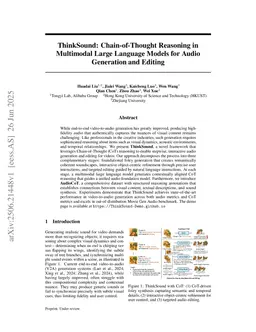 ThinkSound: Chain-of-Thought Reasoning in Multimodal Large Language Models for Audio Generation and Editing