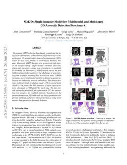 SiM3D: Single-instance Multiview Multimodal and Multisetup 3D Anomaly Detection Benchmark